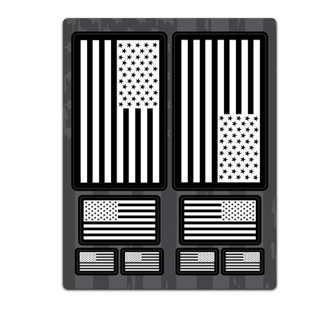 Black & White Flag Sticker Sheet