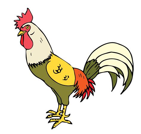 Rooster free clip art clipart 2 - Clipartix