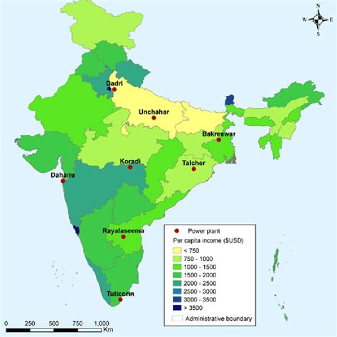 Indian States and Union Territories by GDP per Capita (2017$). | Download Scientific Diagram