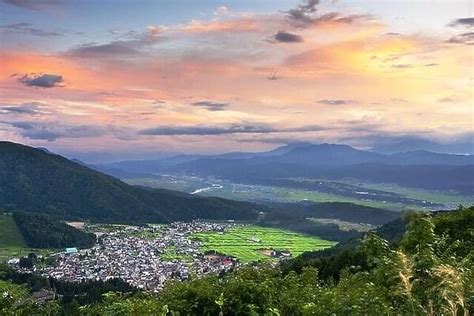 Nozawa Onsen, Nagano Prefecture, Japan from the mountains