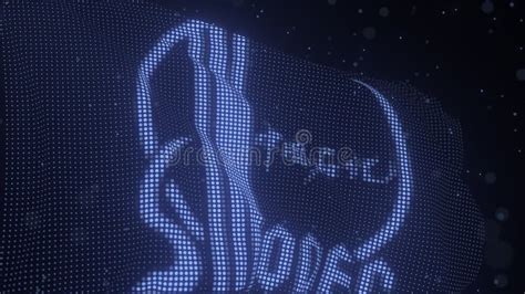 SINOPEC Logo on a Waving Digital Flag, Editorial 3d Rendering Editorial Photography ...