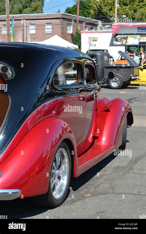 Red Vintage Cars Stock Photo - Alamy