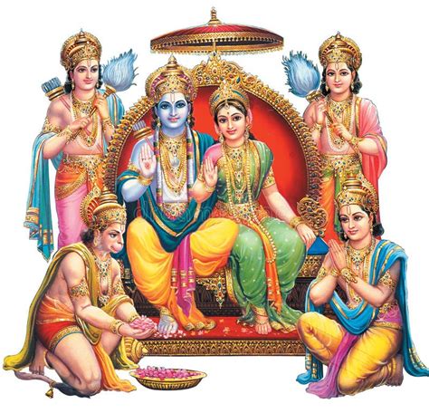 High-Resolution Photos of Rama Sita Hanuman Stock Illustration - Illustration of festival ...