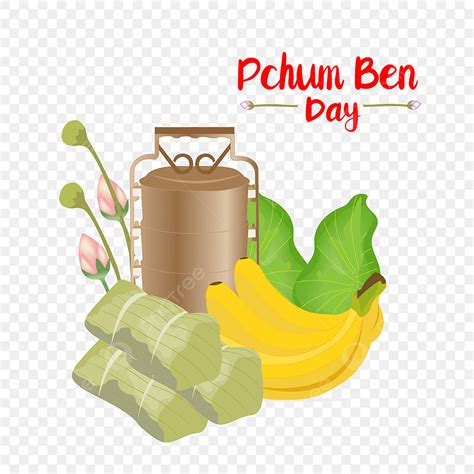 Pchum Ben Vector Hd PNG Images, Pchum Ben Day Festival Food Design, Pchum Ben, Buddhism, Worship ...