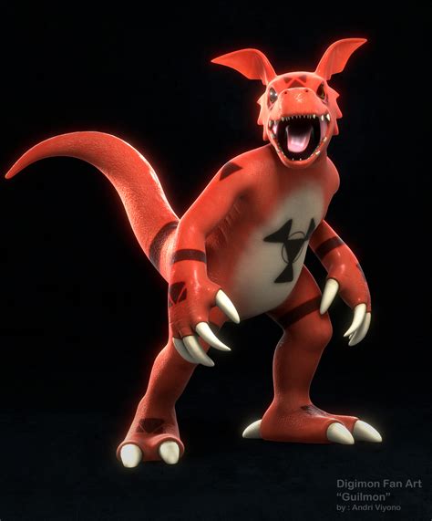 Digimon Fan Art "Guilmon" - Finished Projects - Blender Artists Community