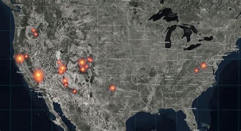 USA fires MAPPED: The shocking extent of fires burning across America ...