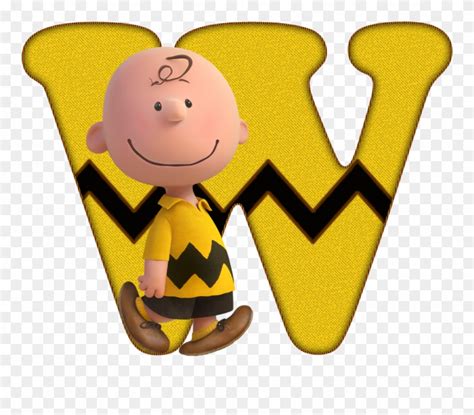 w* ** * - Charlie Brown Letter W Clipart (#1340814) - PinClipart