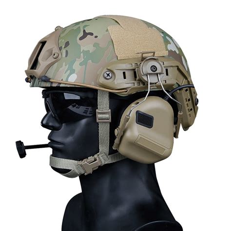 Tactical Headset with Fast Helmet Rail Adapter Peltor Comtac Headset – FMA Tactical Gear