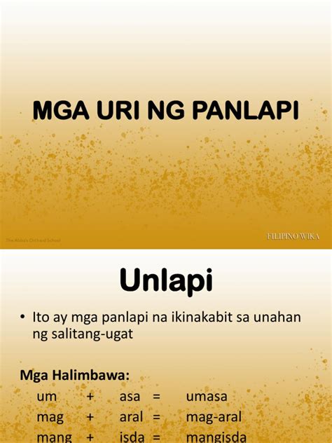 Limang Halimbawa Ng Salitang Panlapi