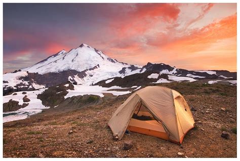 mount baker sunset campsite - Ptarmigan Ridge. Many incredible backcountry photos. | Snowy ...