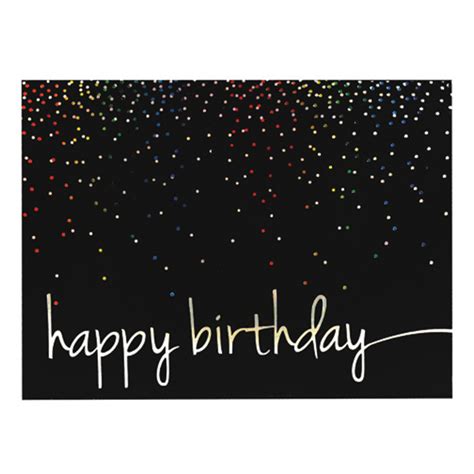 Colorful Birthday Confetti Greeting Card - 9023 | Warwick