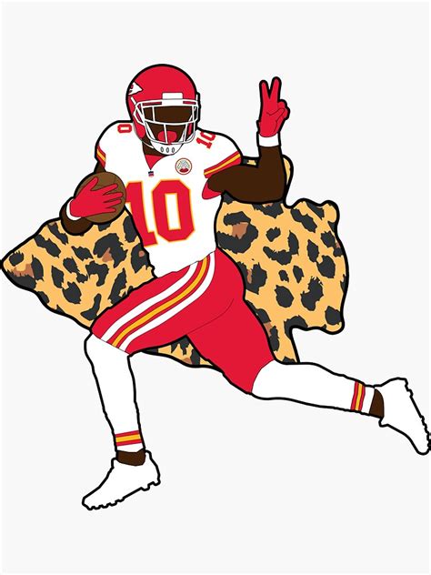 "Tyreek Hill #10 "Cheetah"" Sticker for Sale by cfadamsv | Redbubble