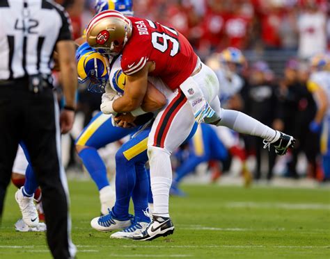 49ers' Nick Bosa all ready for Panthers' game, 10-day road trip