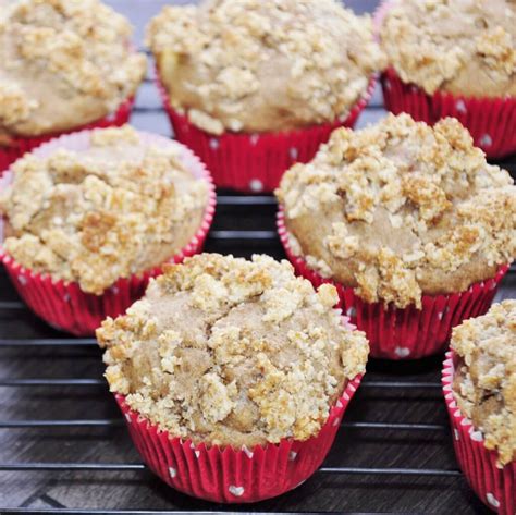 Apple Banana Muffins with Streusel - Vegan Family Recipes