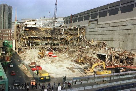 Boston Garden demolition | Boston garden, Boston history, New england