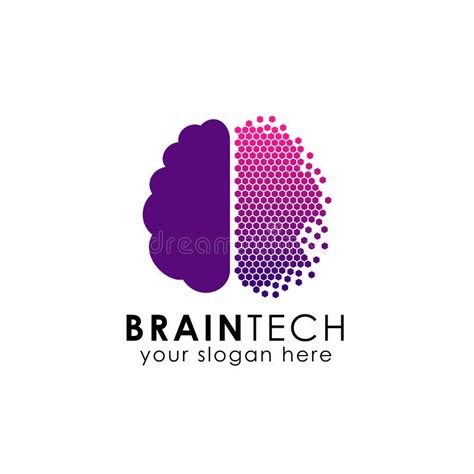 Human Brain Logo. Neural Network, Memory Atlas, Minimal Design Vector ...