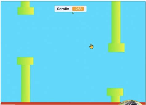 Screen Scrolling in Flappy Bird using Scratch | SkoolOfCode