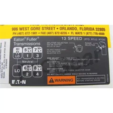 Eaton Fuller 13 Speed Parts Diagram - Wiring Diagram