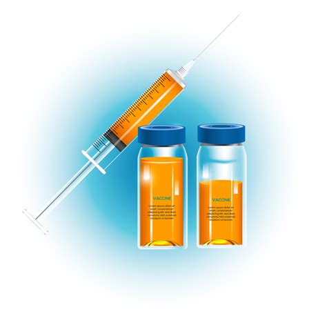 Vaccine by virus. vaccines bottle isolated. set realistic 3d glass ampoules 17373134 PNG
