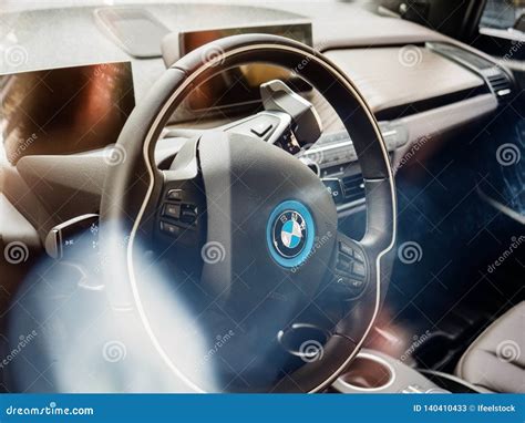 BMW Electric Car Interior View Editorial Stock Photo - Image of modern, luxury: 140410433