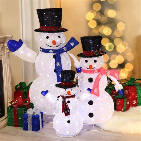 The Holiday Aisle® Snowman Family Lighted Display & Reviews | Wayfair