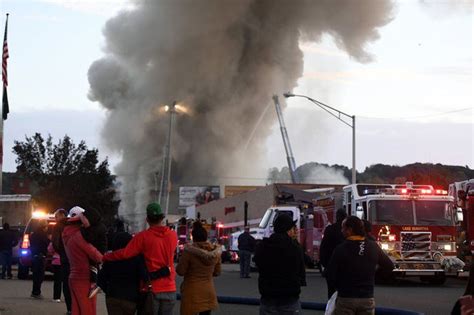 Watch incredible drone footage after fire destroys 5 buildings in ...