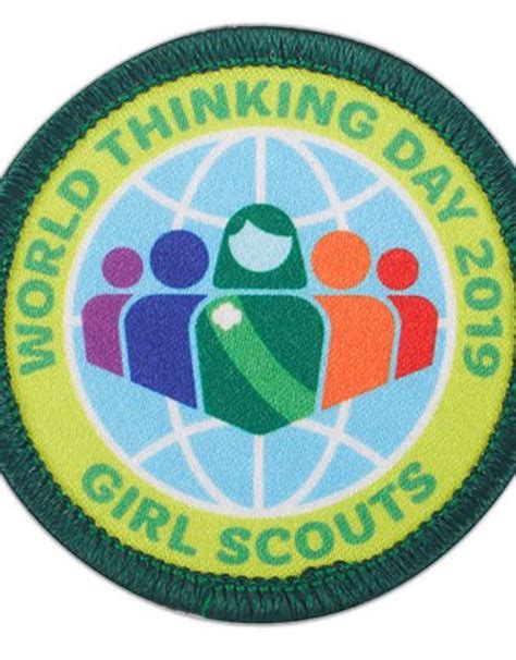 Girl Scout World Thinking Day 2024 Patch - Reeva Emmalynne