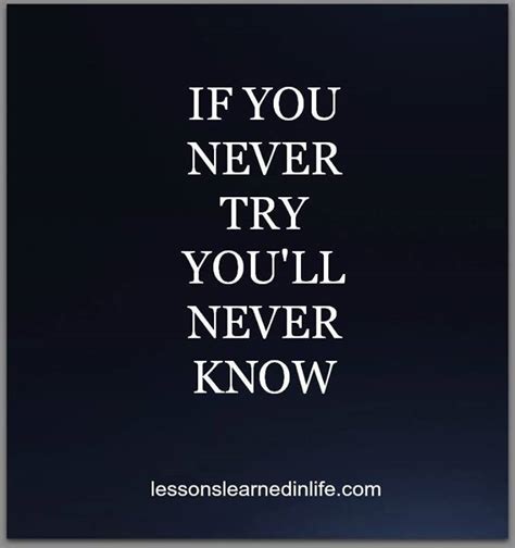 If You Never Try, You'll Never Know - Ben Francia