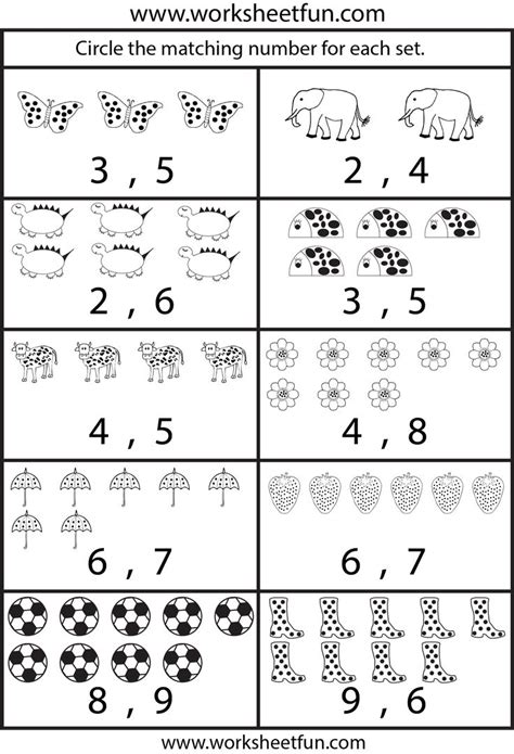 Number Coloring Pages – 10 Worksheets | Free kindergarten worksheets, Kindergarten worksheets ...