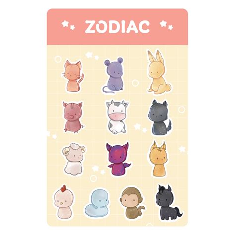 I made Fruits Basket inspired zodiac stickers! : r/FruitsBasket