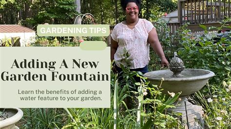 Adding A New Garden Fountain - YouTube