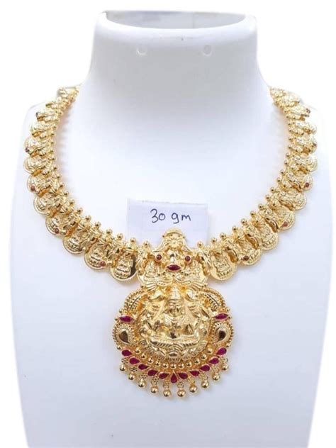 916 Kdm Modern 30 Gram Ladies Gold Necklace at Rs 4650/gram in Narsapur | ID: 13471235097