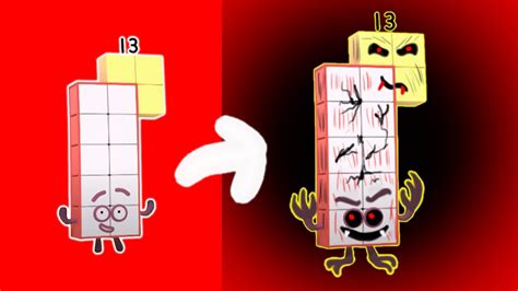 Numberblocks - Rescue Down Under | Learn to Count Number 13 As HORROR ...