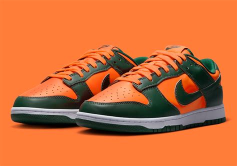 Nike Dunk Low "Miami Hurricanes" DD1391-300 | SneakerNews.com