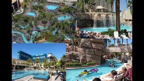 Tour of Lazy River MGM Grand Hotel and Casino Swimming pool in Las Vegas - YouTube