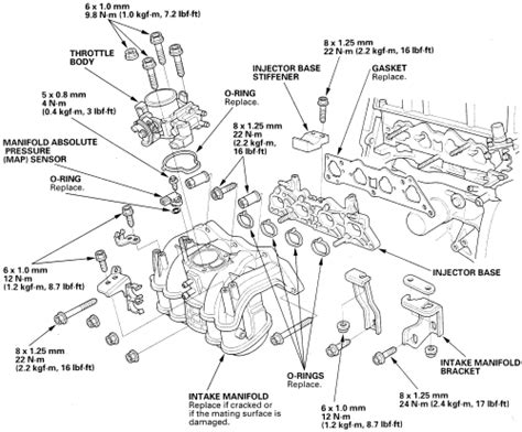 KP Gasket: Honda Civic 1.7 Intake Manifold Gasket