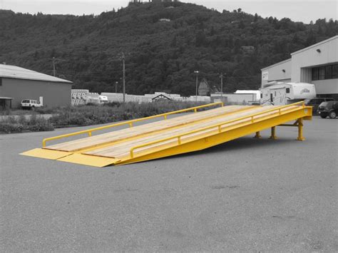 Ground to Dock Ramps - Portable Steel Warehouse Dock Ramps