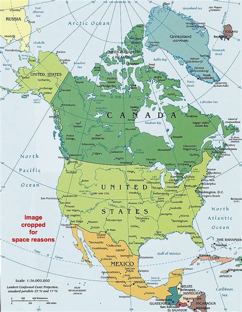 North America Political Map, Political Map of North America - Worldatlas.com