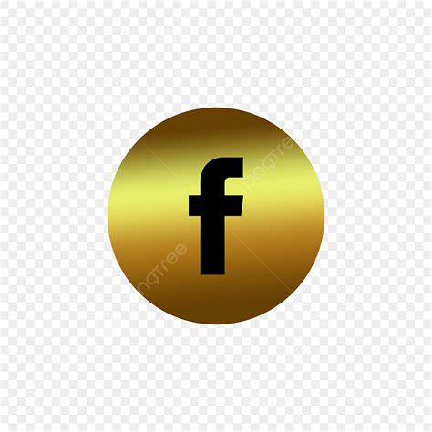 Facebook Logo Transparent PNG Image, Facebook Png Gold Logo Icon Transparent Background ...