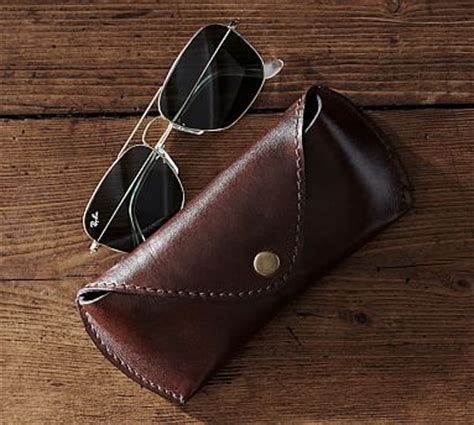 Saddle Leather Eyeglass Case | Pottery Barn