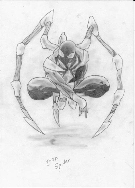 Iron Spider pencil by D-KenSama78 on DeviantArt