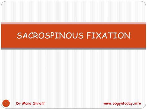 PPT - SACROSPINOUS FIXATION PowerPoint Presentation - ID:533471