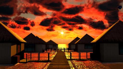 Bora Bora Beach Sunset Wallpapers - Top Free Bora Bora Beach Sunset ...