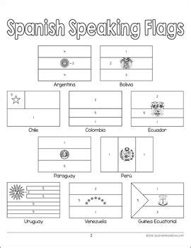 Hispanic Flags Coloring Pages - Antionette Heintz's Coloring Pages