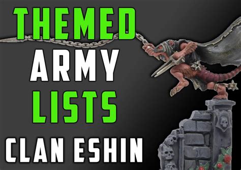 SpungeHammer Painting: Themed Skaven army lists: Clan Eshin