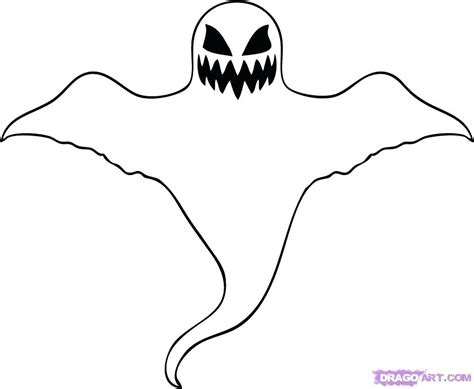 Easy Ghost Drawing | Free download on ClipArtMag