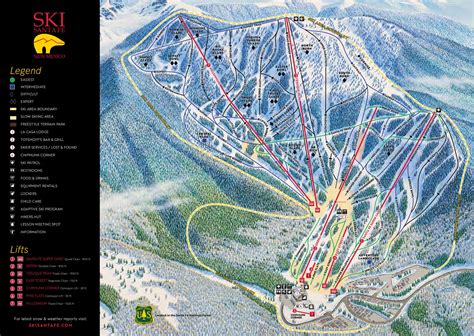 Ski Santa Fe Piste And Ski Trail Maps