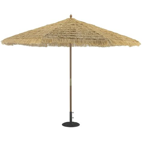 Tropishade 11 Foot Light Wood Wind Resistant Patio Umbrella - Walmart ...