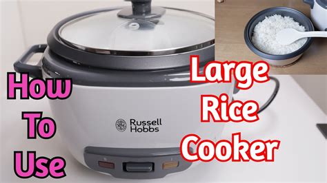 Russell Hobbs 27040 Large Rice Cooker How To Use & Review - YouTube