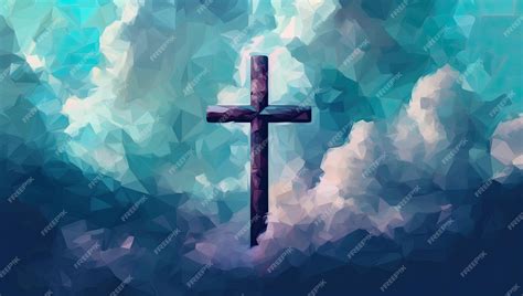 Premium Photo | Spiritual illustration of a cross drawn with ...